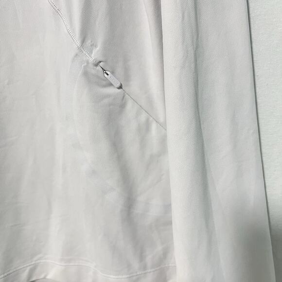 Athleta Sunchaser Top Women's XL UPF Long Sleeve Size XL White Zip Pocket - Picture 8 of 14